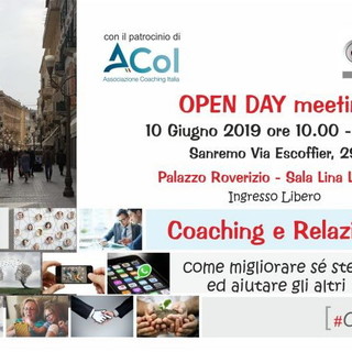 Sanremo: il 10 giugno, 'Open Day' di Coaching per migliorare te stesso ed aiutare gli altri