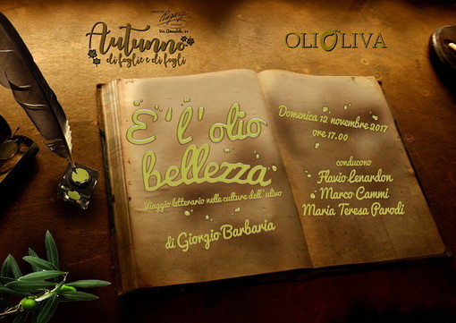 Imperia: domenica prossima per 'Olioliva' la presentazione del libro di Giorgio Barbaria Imperia: domenica prossima per 'Olioliva' la presentazione del libro di Giorgio Barbaria