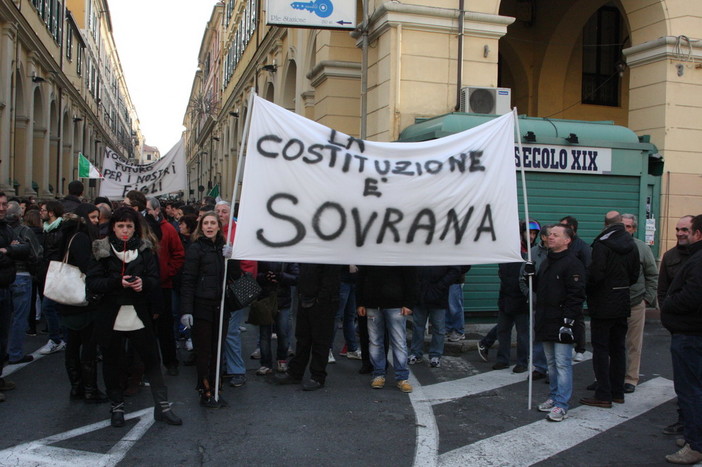 Manifestazione di oggi nelle strade di Imperia: la risposta di un nostro lettore