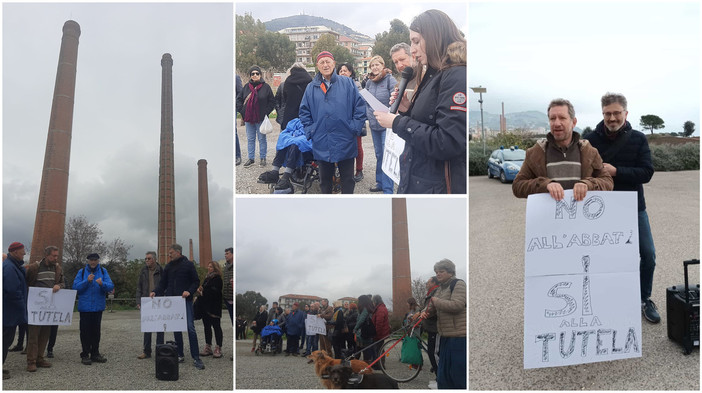 Imperia, contestato l’abbattimento della ciminiera per far posto a un centro commerciale (foto) Imperia, contestato l’abbattimento della ciminiera per far posto a un centro commerciale (foto)