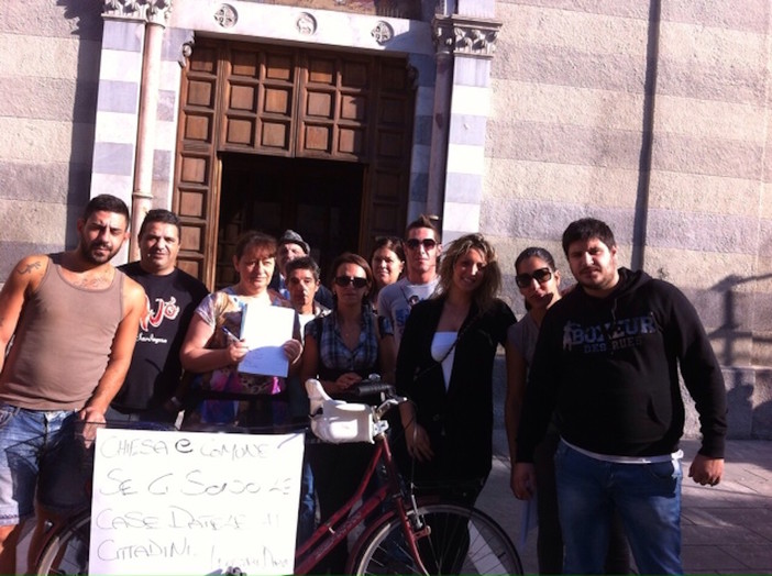 Le immagini del presidio di questa mattina