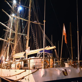 Sanremo: la nave scuola Pogoria da ieri è di nuovo attraccata al Porto Vecchio Sanremo: la nave scuola Pogoria da ieri è di nuovo attraccata al Porto Vecchio