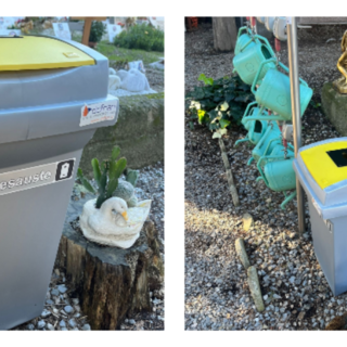 Vallecrosia, nel cimitero spuntano nuovi contenitori per le pile esauste (Foto)