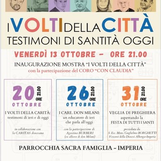 Imperia: ‘I Volti della Città – Testimoni di Santità oggi’, una serie di incontri del Movimento Pro Sanctitate Imperia: ‘I Volti della Città – Testimoni di Santità oggi’, una serie di incontri del Movimento Pro Sanctitate