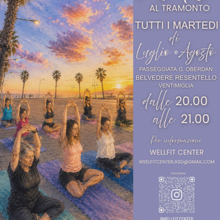 "Pilates al Tramonto": tutti i martedi di luglio e agosto.