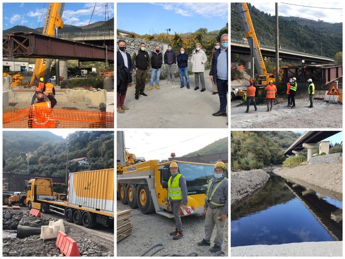 Pontedassio, dopo trent'anni gli abitanti di Santa Lucia avranno un ponte per attraversare l'Impero, Calzia: "Passaggio prima auto tra un mese" (foto e video)