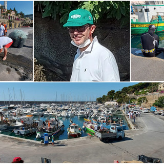 ‘Per amore, per il mare’ di Bordighera: la pulizia dei fondali nel porto 'bandiera blu'