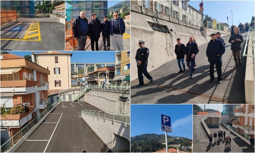 Nuovi posti per auto e moto, Ventimiglia apre il parcheggio a Latte (Foto e video)