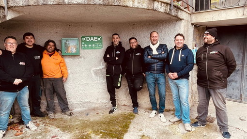 Ventimiglia: dal team 'PiegaValvole' installato oggi un defibrillatore in frazione Villatella