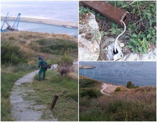 Ventimiglia: ripulito il sentiero delle Calandre, ma l’Amministrazione fa un appello a cittadini e turisti “Troppi atti vandalici!” (Foto) Ventimiglia: ripulito il sentiero delle Calandre, ma l’Amministrazione fa un appello a cittadini e turisti “Troppi atti vandalici!” (Foto)