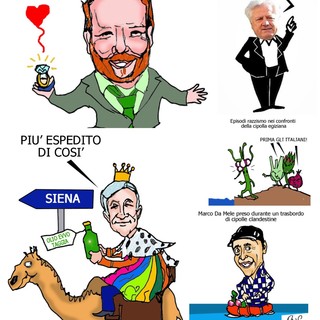 Ultimissime dal Ponente: Flavio the Wall cerca di oscurare Scullino, Damele accusato per immigrazione clandestina di Cipolle dall’Egitto, “l’olio invecchiando migliora” parola di Espedito Longobardi.