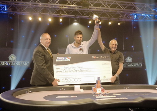 Alessandro Meoni è il campione della prestigiosa tappa sanremese del PokerStars.it Italian Poker Tour