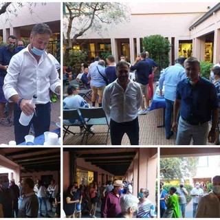 Elezioni regionali 2020, Alessandro Piana inaugura il point a Imperia. A sostenerlo anche l'ex sindaco Carlo Capacci (foto e video)