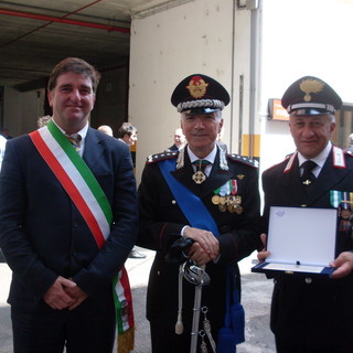 Badalucco: premiazione del maresciallo Longobardi, l'intervento del sindaco