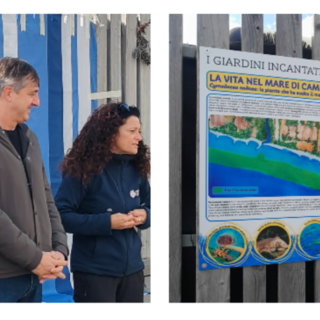 “I giardini incantati del mare”, Camporosso inaugura un pannello informativo dedicato alla Cymodocea nodosa (Foto e video)