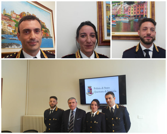 Partenze e arrivi alla Questura di Imperia: presentati questa mattina tre nuovi commissari (foto e video) Partenze e arrivi alla Questura di Imperia: presentati questa mattina tre nuovi commissari (foto e video)