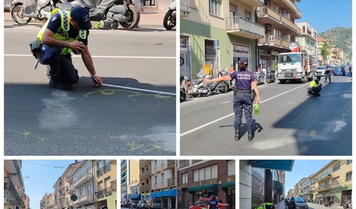 Vallecrosia al Mare, pedone muore dopo incidente stradale in centro: nuovi rilievi della polizia locale (Foto e video)