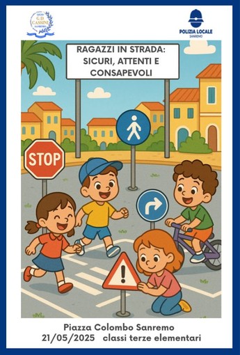 Sanremo, gli studenti del Cassini docenti per un giorno: domani incontro di educazione stradale in piazza Colombo