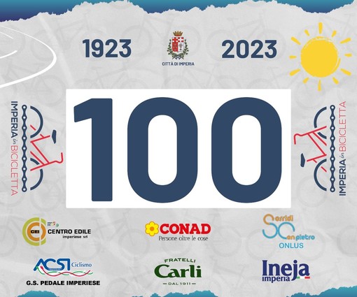 Imperia in bicicletta, un pettorale speciale in occasione del centenario della città Imperia in bicicletta, un pettorale speciale in occasione del centenario della città