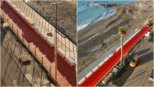 Pista ciclopedonale a sbalzo a Ventimiglia, Scullino: "E' finita l'opera pubblica voluta e progettata dalla nostra amministrazione" (Foto)