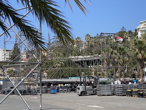 Il palco dell'RDS Summer Festival in piazzale Dapporto