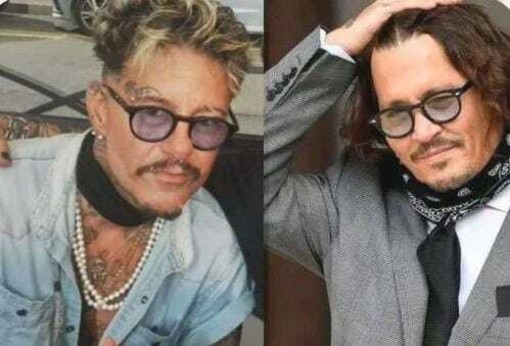 Sanremo: Alexander Piccone, il "sosia" di Johnny Depp, arriva di fronte all'Ariston con la moto Perla Nera Sanremo: Alexander Piccone, il "sosia" di Johnny Depp, arriva di fronte all'Ariston con la moto Perla Nera