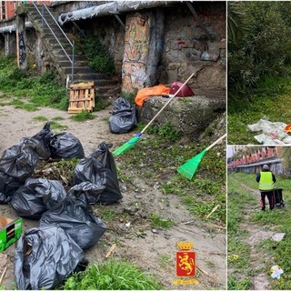 Ventimiglia, rifiuti abbandonati nel Roya: pulita la sponda sinistra del fiume (Foto) Ventimiglia, rifiuti abbandonati nel Roya: pulita la sponda sinistra del fiume (Foto)