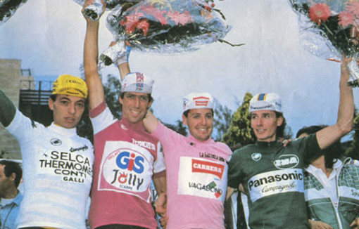 I vincitori delle varie maglie del Giro d'Italia del 1987