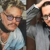 Sanremo: Alexander Piccone, il "sosia" di Johnny Depp, arriva nei pressi dell'Ariston con la moto Perla Nera Sanremo: Alexander Piccone, il "sosia" di Johnny Depp, arriva nei pressi dell'Ariston con la moto Perla Nera