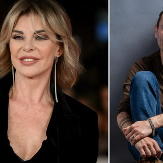 Alba Parietti e Federico Traversa al teatro del Casinò di Sanremo