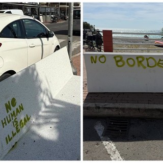 Ventimiglia, panchine vandalizzate sul lungomare. Di Muro: "Chi sbaglia risponde delle proprie azioni" (Foto)