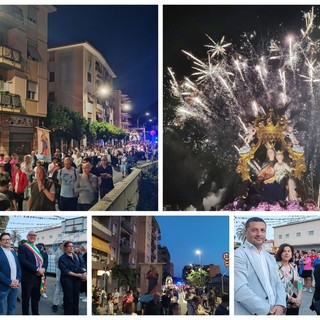 Santa messa, processione e fuochi d'artificio: Vallecrosia al Mare festeggia Maria Ausiliatrice (Foto e video)