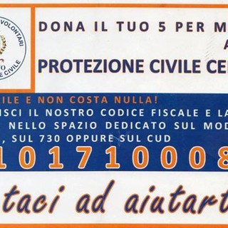 Cervo: ecco come donare all'Associazione Volontari della Protezione Civile il 5x1000