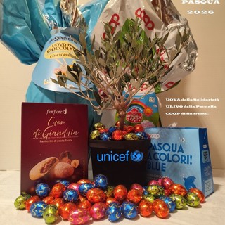 Sanremo, Pasqua di solidarietà con UNICEF con uova e ulivo della pace alla Coop Sanremo, Pasqua di solidarietà con UNICEF con uova e ulivo della pace alla Coop