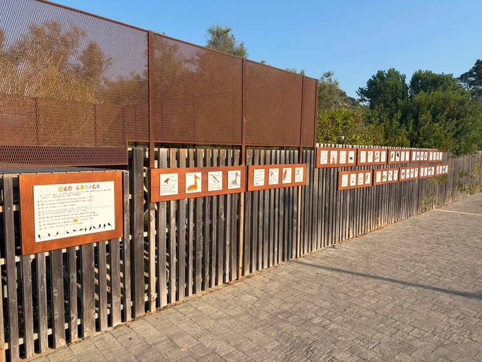 Uccelli dell'Oasi del Nervia, Camporosso sostituisce le piastrelle decorative realizzate dagli studenti (Foto) Uccelli dell'Oasi del Nervia, Camporosso sostituisce le piastrelle decorative realizzate dagli studenti (Foto)