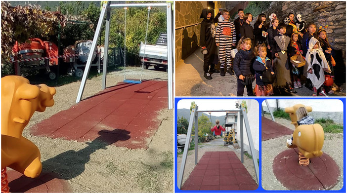 Borghetto d'Arroscia: ad halloween inaugurato il nuovo parco giochi per i bimbi, "Un'opera per il futuro dei nostri borghi" Borghetto d'Arroscia: ad halloween inaugurato il nuovo parco giochi per i bimbi, "Un'opera per il futuro dei nostri borghi"