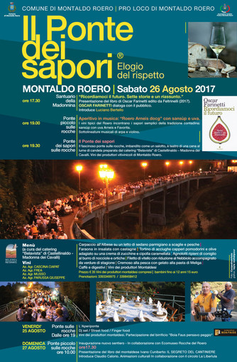 A Montaldo Roero torna la magia de “Il Ponte dei sapori”, uno dei più importanti avvenimenti enogastronomico del Roero.
