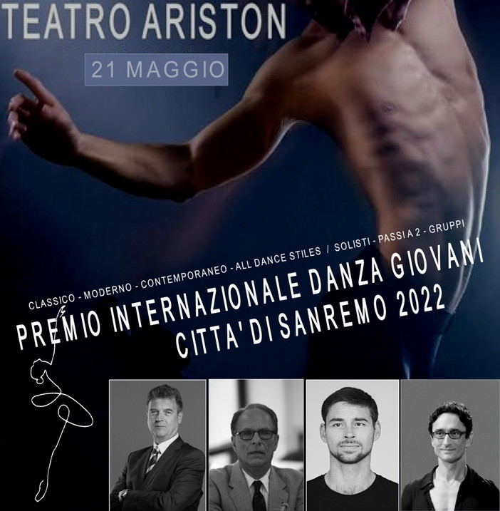 Sabato prossimo, appuntamento con la 22ª edizione del ‘Premio Internazionale Danza Giovani Città di Sanremo’ Sabato prossimo, appuntamento con la 22ª edizione del ‘Premio Internazionale Danza Giovani Città di Sanremo’