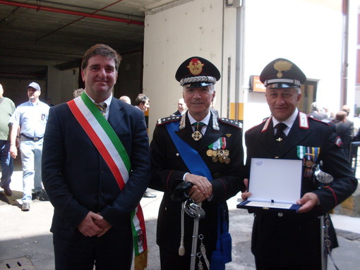 Badalucco: premiazione del maresciallo Longobardi, l'intervento del sindaco Badalucco: premiazione del maresciallo Longobardi, l'intervento del sindaco