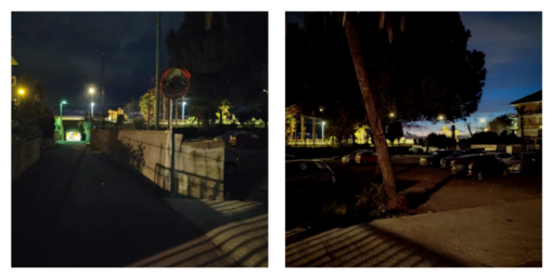 Bordighera, "parcheggio e strada in via Forlì al buio da giorni": la segnalazione (Foto)