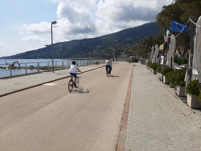 Emergenza Coronavirus: ad Ospedaletti riaprono cimitero, pista ciclabile e spiagge