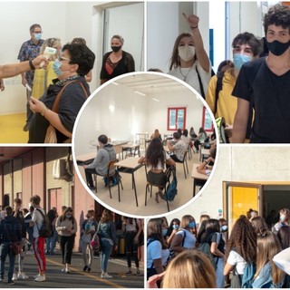 Sanremo: primo giorno di scuola al Mercato dei Fiori: felicità e curiosità per i ragazzi dell'Istituto Ruffini Aicardi