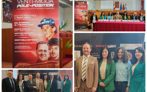 Arte e motori, la 'Pole Position' parte da Ventimiglia: Paolo Amico in mostra al Forte dell’Annunziata (Foto e video)
