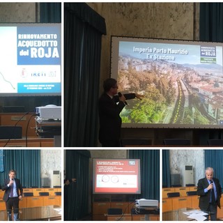 Imperia: presentato il progetto del primo lotto del nuovo acquedotto, Scajola "Problema idrico in provincia enorme" (foto e video)