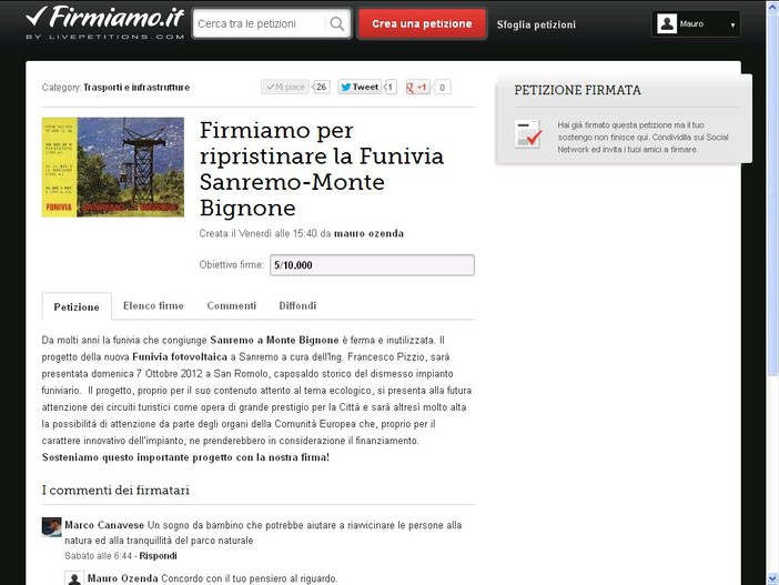 Sanremo: far nascere una funivia fotovoltaica verso Bignone, la proposta corre su Facebook Sanremo: far nascere una funivia fotovoltaica verso Bignone, la proposta corre su Facebook