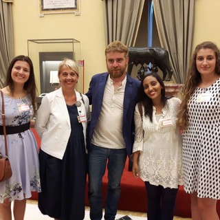 Studenti liguri e 'Cervo ti Strega' in Parlamento a Roma per la proclamazione del vincitore del Premio Strega Giovani 2017 Studenti liguri e 'Cervo ti Strega' in Parlamento a Roma per la proclamazione del vincitore del Premio Strega Giovani 2017