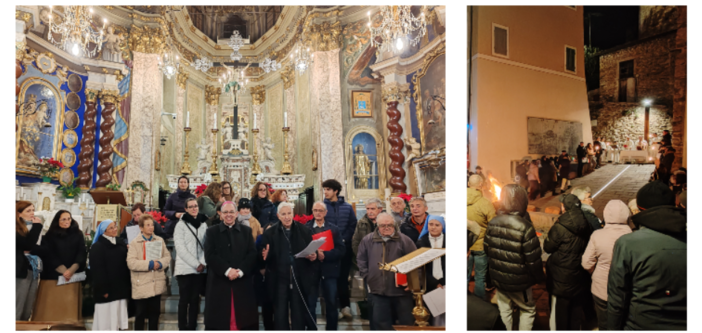 "Pellegrini di speranza": cori, poesie, cammino pastorale e santa messa a Vallebona (Foto e video)