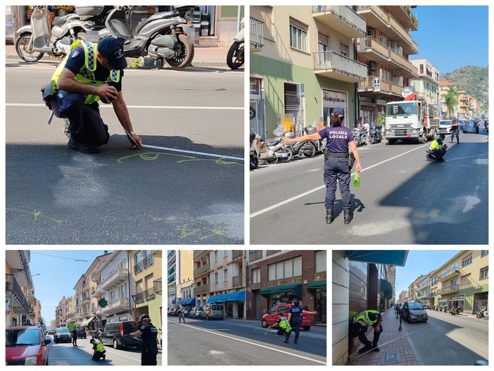 Vallecrosia al Mare, pedone muore dopo incidente stradale in centro: nuovi rilievi della polizia locale (Foto e video) Vallecrosia al Mare, pedone muore dopo incidente stradale in centro: nuovi rilievi della polizia locale (Foto e video)
