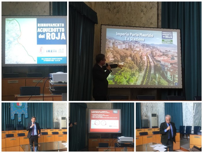 Imperia: presentato il progetto del primo lotto del nuovo acquedotto, Scajola "Problema idrico in provincia enorme" (foto e video)