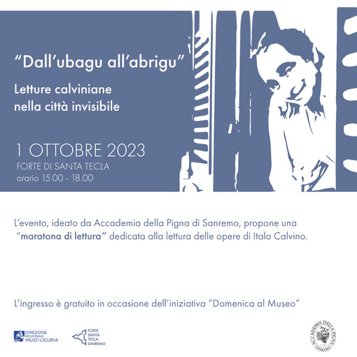 Sanremo, "dall’ubagu all’abrigu": letture calviniane nella città invisibile